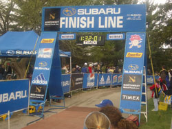 Finish line structure