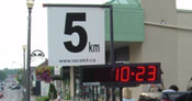 Mile Marker and Clock
